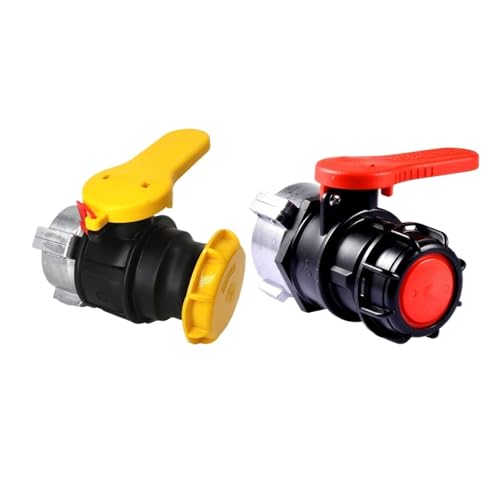 Garden 1000 L Water IBC Tank Container Adaptor Ball Valve Adapter Replacement(Red-1) von TRGYJGKF