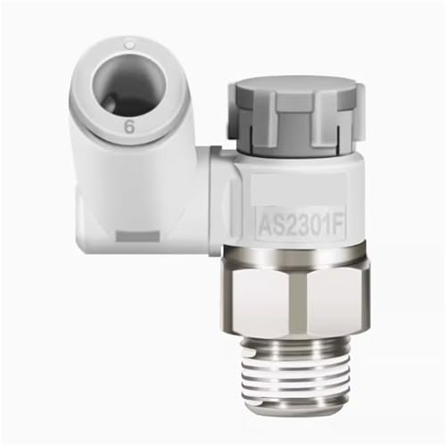 Pneumatische Geschwindigkeit Regelventil AS1301F-M5-04A/06A Zylinder drossel ventil AS2301F-01-06SA stecker(2) von TRGYJGKF