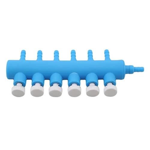 Praktische Aquarium Luftpumpe Flow Control Ventil Verteiler Schlauch Splitter Fisch Tank Zubehör Rohr Sauerstoff Split-flow(6 heads) von TRGYJGKF