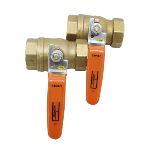 T TYP 400 Geschmiedete Messingbohrung Geschraubte Kugelhähne for Wasser Öl Gas DN15 DN20 DN25 1/2 Zoll(DN80) von TRGYJGKF