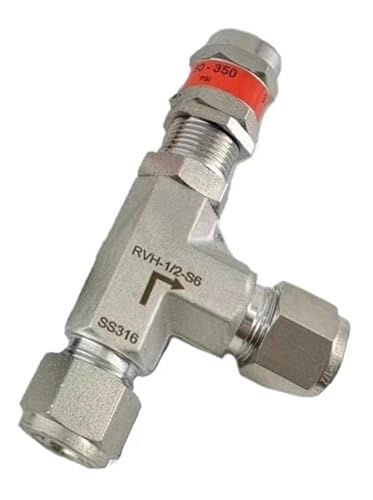 TRGYJGKF 1/8"-1" 3 6 8 10-20mm Compression Union Elbow 90 Degree 316L Stainless Adjustable Spring Pressure Relief Safety Valve(CP 75-115 psig,6mm) von TRGYJGKF