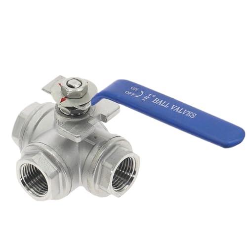TRGYJGKF 304 Edelstahl DREI-Weg Kugelhahn L Typ T 1/4 "3/8" 1/2 "3/4" 1 "DN8 DN10 DN15 DN20 DN25 BSP innengewinde(DN32,T Type) von TRGYJGKF