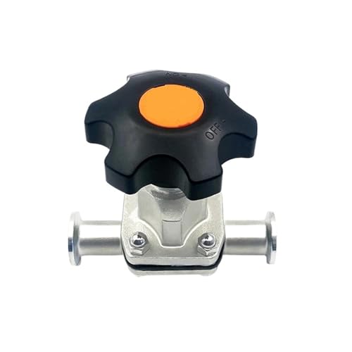 TRGYJGKF KF16 KF25 KF40 KF50 Vacuum Clamp Ferrule SUS 304 Stainless Steel Sanitary Diaphragm Valve Shut Off Faucet Flow Control(KF16) von TRGYJGKF