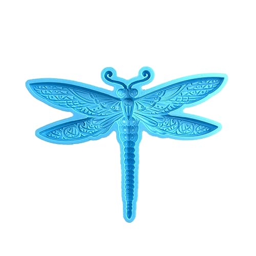 Geprägte Libellen-Silikonform für Wanddekorationen und hängende Ornamente, Bastelbedarf, Harzgussform von TRHEEE