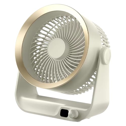 Leiser Schreibtischventilator mit einstellbaren Luftströmen, kühlender ABS-Luftzirkulationsventilator für Büro oder Schlafzimmer von TRHEEE