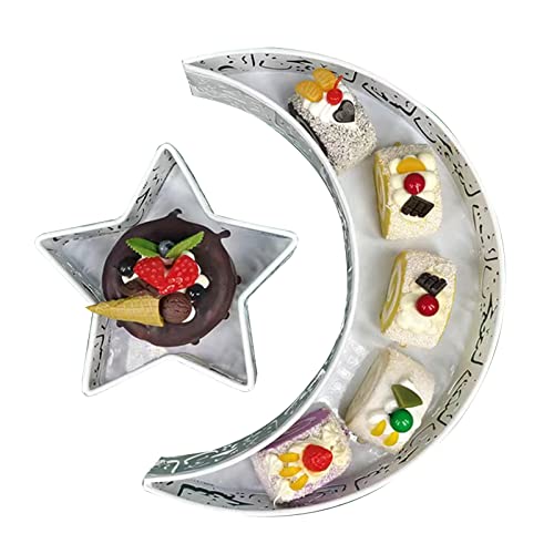 Mond Dekorationen Aus Schmiedeeisen Eid Fitr Kunsthandwerk Ornamente Südostasiatische Geschenke Zuhause Snack Dessert Tablett Eid Fest Tablett von TRHEEE