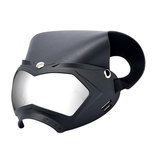 Pet Shades Hundebrille für schwere Schneeregion mit verstellbarem Riemen, leicht zu tragen, für Sport, Reisen, stilvolle Haustiermütze von TRHEEE