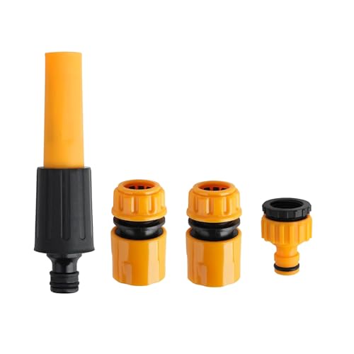 TRHEEE Gartenschlauchverbinder-Kits, Anschlussdüse, Schlauchende, Schnellwasserstopp-Anschluss, 2-in-1-Wasserhahn-Adapter von TRHEEE
