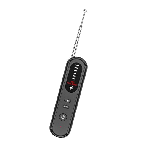 TRHEEE Multifunktionale Spionagekamera Detektoren RFs Signale Scanner Infrarot Finder Einstellbar 6 Empfindlichkeitsmodus Antiüberwachungsgerät Spionagekamera Locators von TRHEEE