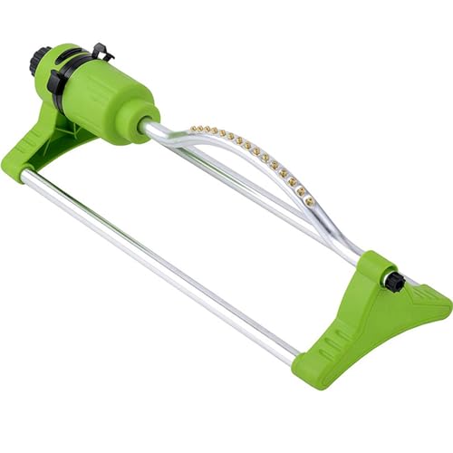 TRHEEE Oszillierender Gartenregner Oszillierender Automatischer Oszillierender Sprinkler mit 17 Lochdüsen für Bewässerungsbrücke von TRHEEE