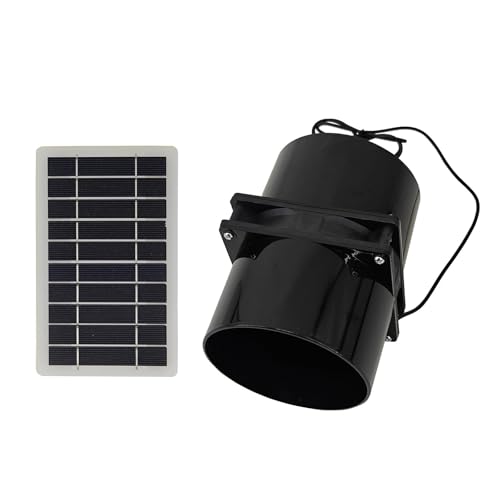 TRHEEE Vielseitiger Solar-Abluftventilator, 12 V, Luftzirkulationsventilator für verbesserte Belüftung in Gewächshäusern und Booten, einfache Installation von TRHEEE
