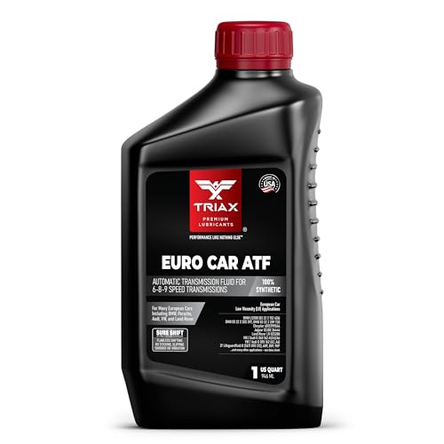 TRIAX Euro Car ATF Synthetisch, Niedrige viskose, für europäische 6,7,8 und 9-Gang Automatikgetriebe, kompatibel mit BMW, Audi, Porsche, Land Rover, Mercedes Benz (1 Quart) von TRIAX