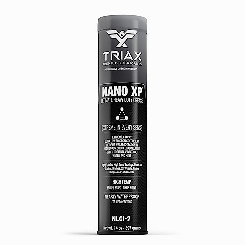 TRIAX Nano XP Ultra Heavy Duty Fett, Vollsynthetisch mit Nano-Fulleren, Tropfpunkt 330 °C, Extrem hohe EP-Belastung, Geringe Reibung; für: Hochtemp.-Radlager, Fahrgestell/5. Rad, Marineanwendungen von TRIAX