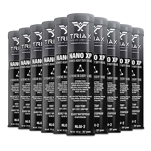 TRIAX Nano XP Ultra Heavy Duty Fett, Vollsynthetisch mit Nano-Fulleren, Tropfpunkt 330 °C, Extrem hohe EP-Belastung, Geringe Reibung; für: Hochtemp.-Radlager, Fahrgestell/5. Rad, Marine von TRIAX