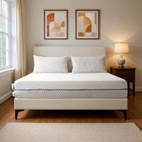 2er-Set Matratze, Kaltschaummatratze, 90x200 cm, 7-Zonen H3 Mittelhart mit Atmungsaktivem, Waschbarem Bezug, Höhe 20 cm S-förmiges Ergonomisches von TRIBESIGNS