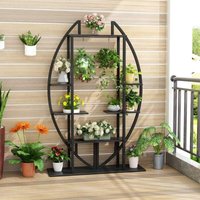 Tribesigns Blumenständer, 2 Stück Pflanzenregal mit 5 Ebenen und 2 Haken, 180cm Hoch Pflanzenständer Metall Blumenregal für Indoor Balkon Boden Tribesigns Blumenständer, 2 Stück Pflanzenregal mit 5 Ebenen und 2 Haken, 180cm Hoch Pflanzenständer Metall Blumenregal für Indoor Balkon Boden von TRIBESIGNS