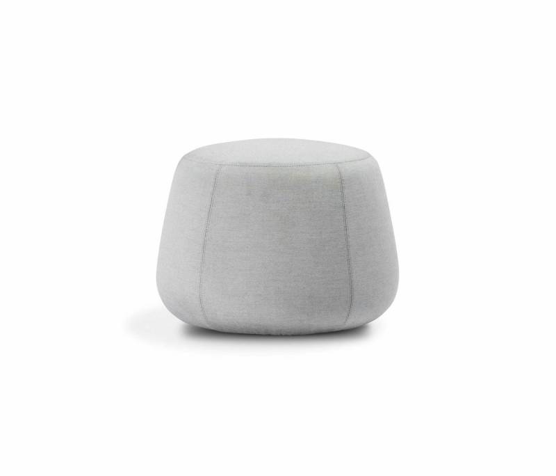 TRIBU Sitzhocker Hocker Nomad Rund Stoff Canvas Seasalt B120 Grau von TRIBU
