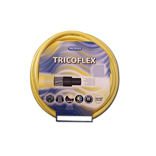 Tricoflex Gartenschlauch Wasserschlauch PVC gelb, 1/2"-1", versch. Länge (1/2" 50 Meter) von Tricoflex