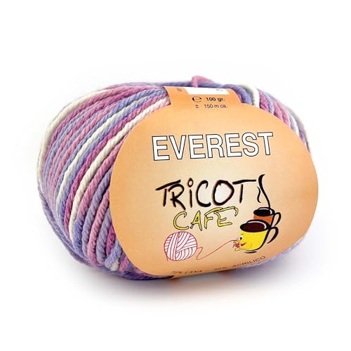 Everest by Tricot Cafè - Mischgarn zum Stricken und Zubehör - Mix Lilla 868 Everest by Tricot Cafè - Mischgarn zum Stricken und Zubehör - Mix Lilla 868 von TRICOT CAFE'
