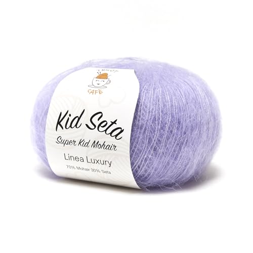 Kid Seta Super Kid Mohair by Tricot Cafè - Feinstes Mohair und Seide - Strickwolle - Lila 11 Kid Seta Super Kid Mohair by Tricot Cafè - Feinstes Mohair und Seide - Strickwolle - Lila 11 von TRICOT CAFE'