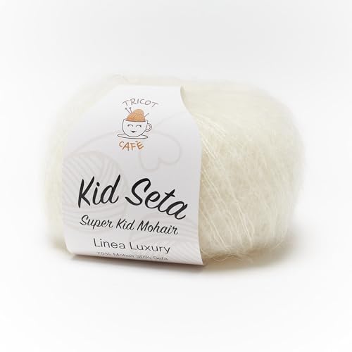 Kid Seta Super Kid Mohair by Tricot Cafè - feines Mohair und Seide - Verarbeitung Wolle - Creme 2 Kid Seta Super Kid Mohair by Tricot Cafè - feines Mohair und Seide - Verarbeitung Wolle - Creme 2 von TRICOT CAFE'