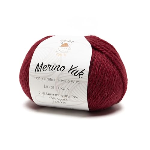 Merino Yak by Tricot Cafè - Premium Wolle Mulesing Free - Rot 13 Merino Yak by Tricot Cafè - Premium Wolle Mulesing Free - Rot 13 von TRICOT CAFE'