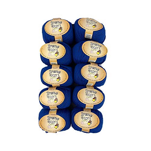 TRICOT CAFE' Angebot Irene Wolle in Packung mit 10 Stück, 80% Wolle, 20% Acryl/Bluette TRICOT CAFE' Angebot Irene Wolle in Packung mit 10 Stück, 80% Wolle, 20% Acryl/Bluette von TRICOT CAFE'