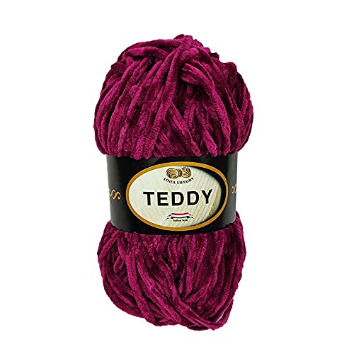 TRICOT CAFE' Chenille-Teddy, zum Stricken, 7-8, hergestellt in Italien, 100 % Polyester/Weinrot 07 TRICOT CAFE' Chenille-Teddy, zum Stricken, 7-8, hergestellt in Italien, 100 % Polyester/Weinrot 07 von TRICOT CAFE'
