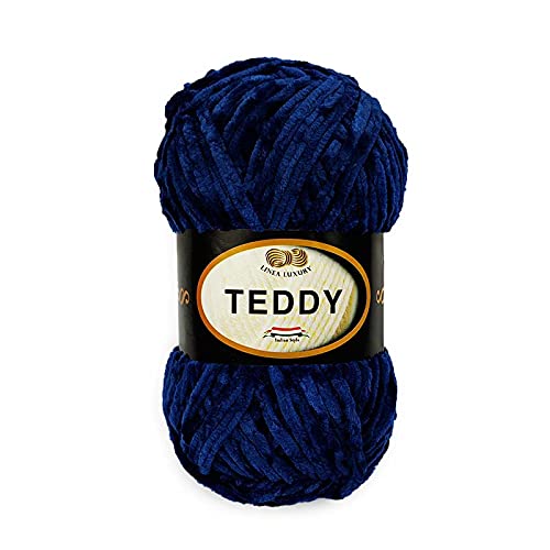 TRICOT CAFE' Chenille-Teddy-Strickgarn, 7-8, hergestellt in Italien, 100 % Polyester/Blau 11 TRICOT CAFE' Chenille-Teddy-Strickgarn, 7-8, hergestellt in Italien, 100 % Polyester/Blau 11 von TRICOT CAFE'