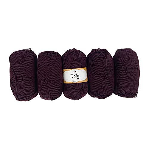 TRICOT CAFE' Lana Dolly, 5er Pack Made in Italy 100% reine Merinowolle Extrafine/Weinrot 67 TRICOT CAFE' Lana Dolly, 5er Pack Made in Italy 100% reine Merinowolle Extrafine/Weinrot 67 von TRICOT CAFE'