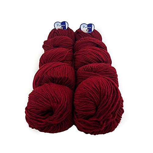 TRICOT CAFE' Wollknäuel 10 Stück 70% Alpaka 20% Wolle 10% Acryl - Rot 8 von TRICOT CAFE'