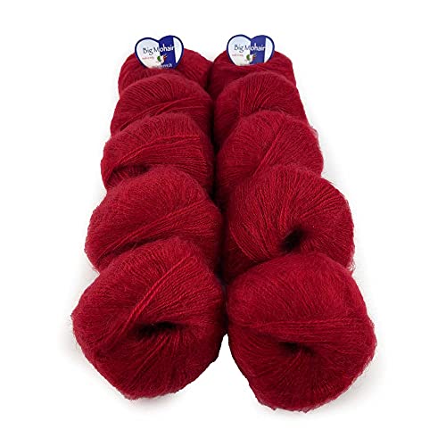 Tricot Café - Big Mohair - Ideal für Neugeborene, gemischte Wolle, Dunkelrot 16 Tricot Café - Big Mohair - Ideal für Neugeborene, gemischte Wolle, Dunkelrot 16 von TRICOT CAFE'