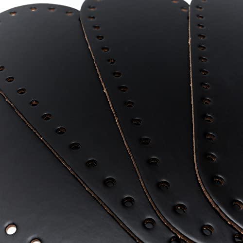 Tricot Cafè – Boden für Taschen, 21 x 8 cm, ideal für die Häkelnadel aus Leder und Kunstleder, entworfen für eine Häkelnadeltasche, 4 Stück, glatt, schwarz Tricot Cafè – Boden für Taschen, 21 x 8 cm, ideal für die Häkelnadel aus Leder und Kunstleder, entworfen für eine Häkelnadeltasche, 4 Stück, glatt, schwarz von TRICOT CAFE'