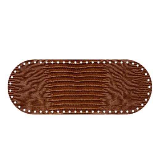 Tricot Café - Taschenböden - Taschenböden Ideal zum Häkeln von Leder und Kunstleder, um eine handgefertigte Häkeltasche zu kreieren 21x8cm Braun Schlangenoptik 1pc Tricot Café - Taschenböden - Taschenböden Ideal zum Häkeln von Leder und Kunstleder, um eine handgefertigte Häkeltasche zu kreieren 21x8cm Braun Schlangenoptik 1pc von TRICOT CAFE'