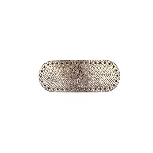 Tricot Café - Taschenböden - Taschenböden Ideal zum Häkeln von Leder und Kunstleder, um eine handgefertigte Häkeltasche zu kreieren 21x8cm RosaGold Schlangenoptik 1 pc Tricot Café - Taschenböden - Taschenböden Ideal zum Häkeln von Leder und Kunstleder, um eine handgefertigte Häkeltasche zu kreieren 21x8cm RosaGold Schlangenoptik 1 pc von TRICOT CAFE'