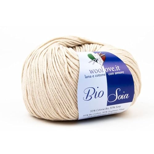 Woolove, Bio-Soja-Baumwoll-Mischgarn, superweich, atmungsaktiv und glänzend, natürliche pflanzliche Fasern, ideal für Nadel/Häkeln: 3,00/3,50 Walnuss 502, 1 Stück 50 g Woolove, Bio-Soja-Baumwoll-Mischgarn, superweich, atmungsaktiv und glänzend, natürliche pflanzliche Fasern, ideal für Nadel/Häkeln: 3,00/3,50 Walnuss 502, 1 Stück 50 g von TRICOT CAFE'