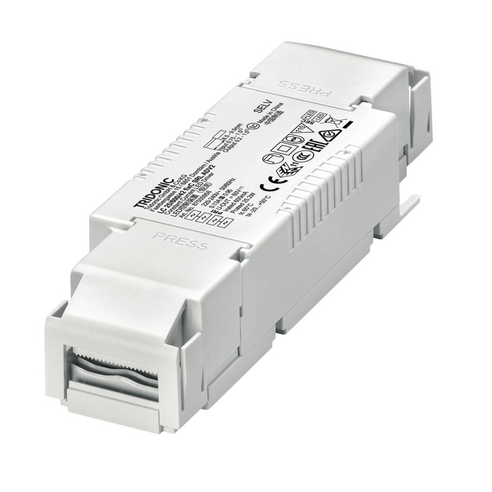 TRIDONIC LED-Treiber LC 25W 600mA fixC SRL ADV2 TRIDONIC LED-Treiber LC 25W 600mA fixC SRL ADV2 von TRIDONIC