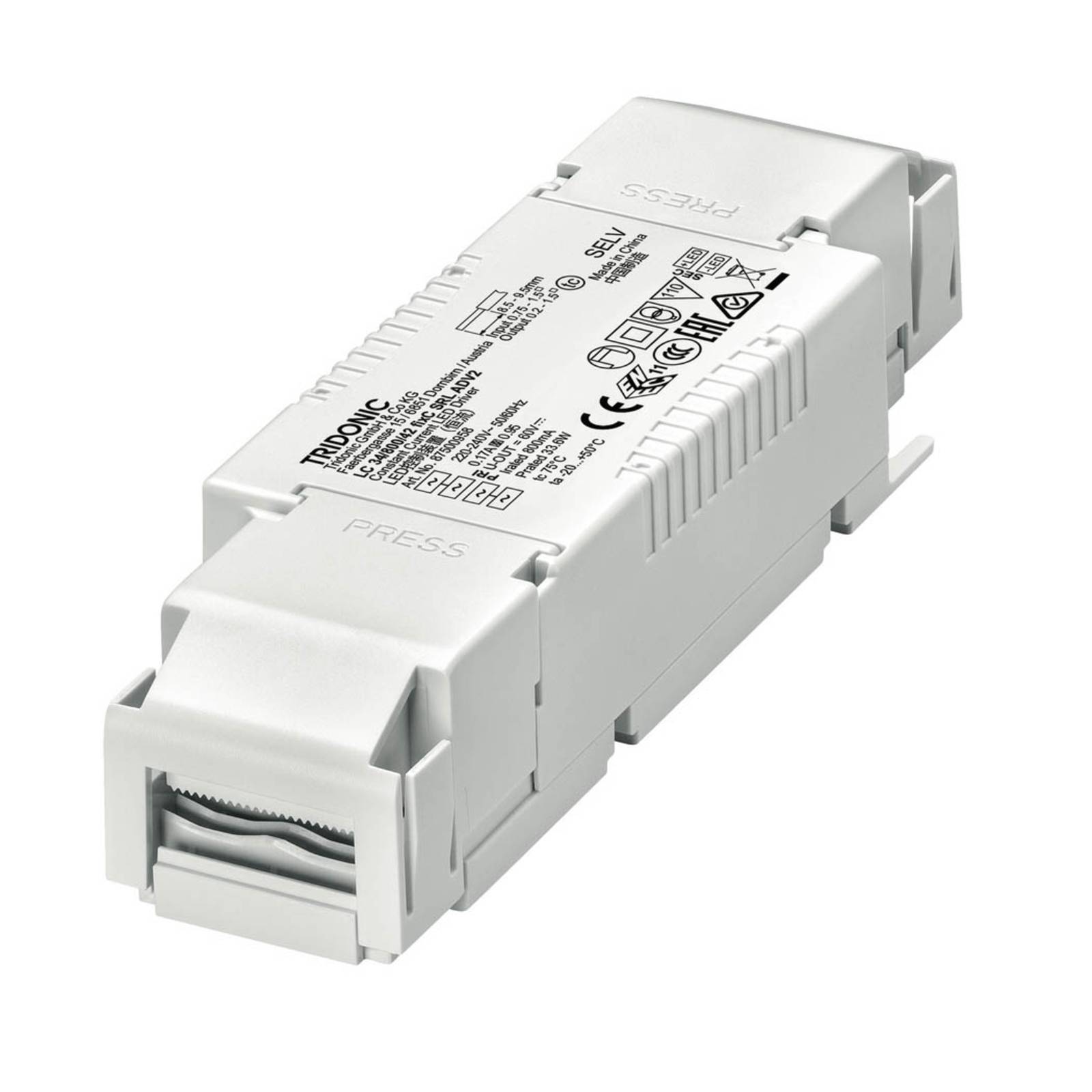 TRIDONIC LED-Treiber LC 34W 800mA fixC SRL ADV2 TRIDONIC LED-Treiber LC 34W 800mA fixC SRL ADV2 von TRIDONIC