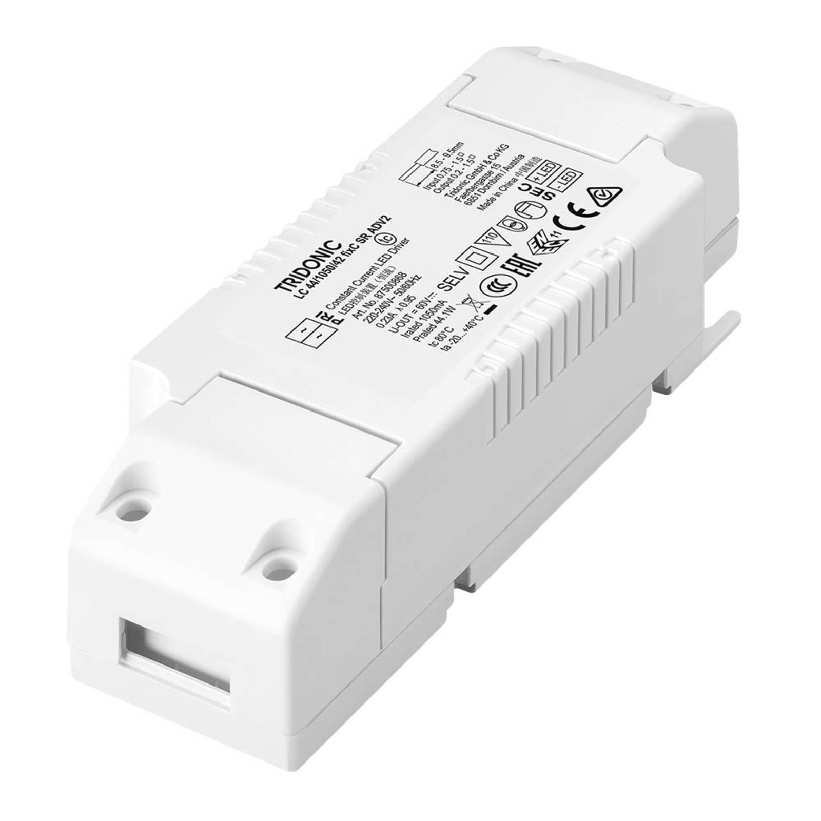 TRIDONIC LED-Treiber LC 44W 1.050mA fixC SR ADV2 TRIDONIC LED-Treiber LC 44W 1.050mA fixC SR ADV2 von TRIDONIC