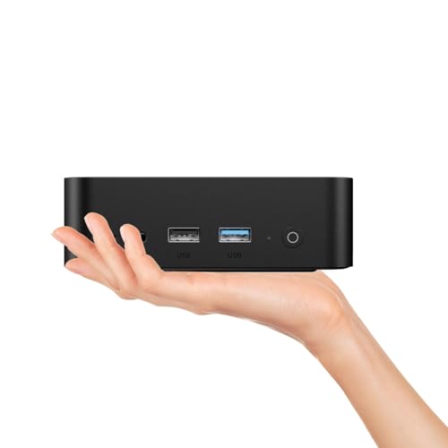 TRIGKEY Mini-PC Key-N100 Intel Alder Lake-N100 der 12. Generation, 16 GB DDR4 RAM, 500 GB SSD, Key-N Mini-Computer, Dual HDMI 4K@60Hz, Dual 1000M LAN Display/Wi-FI 5/BT 5.0/3× USB 3.2/1×USB2.0 von TRIGKEY