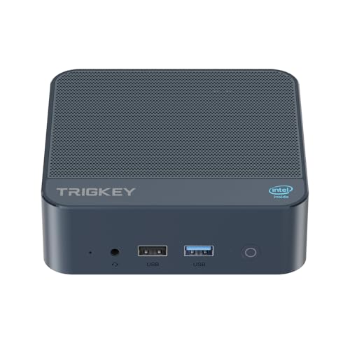 TRIGKEY Mini PC Key-N150 Intel 13te Generation Twin Lake -N150, 16GB RAM DDR4, 500GB SSD, Mini PC Key-N, Dual HDMI 4K@60Hz Display,Dual 1000M LAN/Wi-FI 5/BT 5.0/3×USB 3.2/1×USB2.0 von TRIGKEY