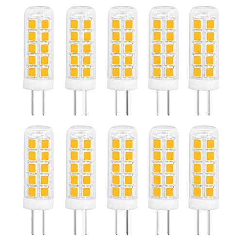 TRIJZHOU 12V 10er Pack G4 LED Lampe Nicht-dimmbar 2W Ersetzt 20W 10W Warmweiß AC DC 12V 3000K 220Lm Schlafzimmer Wohnzimmer Kronleuchter Mini Klein Leuchtmittel [MEHRWEG] von TRIJZHOU