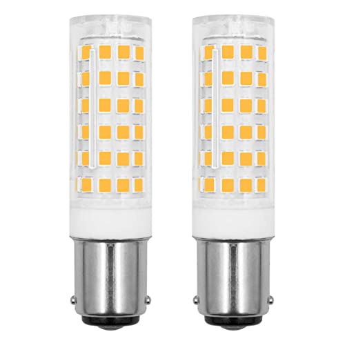 LED B15d 7W Dimmbar Ersatz für Osram Halolux Ceram 70W 75W B15D Halogenlampe Warmweiß 3000K 690LM, Doppelkontakt, AC 220-240V, B15d LED für Deckenlampen, 2er-set von TRIJZHOU