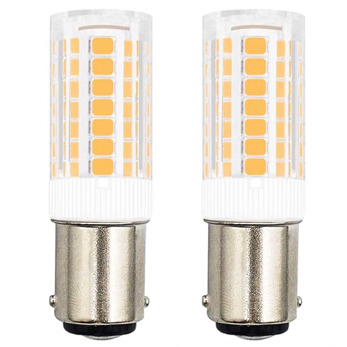 TRIJZHOU 2 Stück Nähmaschinenbirne Bajonett B15d LED Lampe 4W Ersetzt 40W Halogenlampe Warmweiß 400LM 220V 230V 3000K B15 LED für Nähmaschine,Dunstabzugshaube von TRIJZHOU