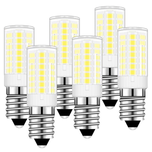 TRIJZHOU E14 Led Lampe Ersetzt 50W Glühlampe Kaltweiß 6000K 5W 220V 230V Schlafzimmer Kronleuchter Klein Leuchtmitteln 6 Stück [MEHRWEG] von TRIJZHOU