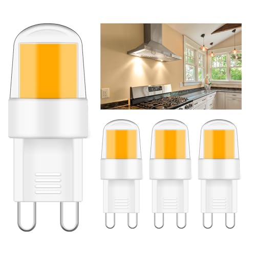 TRIJZHOU G9 LED Lampe COB Leuchtmittel 2W Ersatz 20W 25W Halogenlampe Warmweiß 2700K 300Lumen 220V G9 Bi Pin Sockel für über dem Herd Nicht Dimmbar 4er Pack TRIJZHOU G9 LED Lampe COB Leuchtmittel 2W Ersatz 20W 25W Halogenlampe Warmweiß 2700K 300Lumen 220V G9 Bi Pin Sockel für über dem Herd Nicht Dimmbar 4er Pack von TRIJZHOU