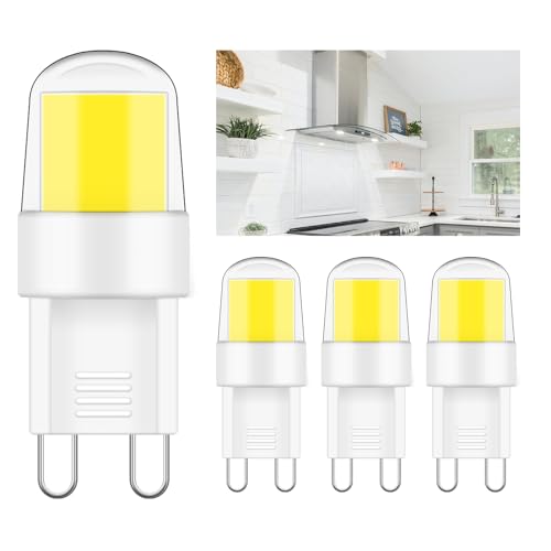 TRIJZHOU G9 LED Lampe COB Leuchtmittel 2W Ersatz 20W Halogenlampe 6000K Kaltweiß 300Lumen 220V G9 Bi Pin Sockel für über dem Herd Nicht Dimmbar 4er Pack TRIJZHOU G9 LED Lampe COB Leuchtmittel 2W Ersatz 20W Halogenlampe 6000K Kaltweiß 300Lumen 220V G9 Bi Pin Sockel für über dem Herd Nicht Dimmbar 4er Pack von TRIJZHOU