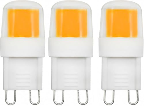 TRIJZHOU G9 LED Lampe COB Leuchtmittel 3W Ersatz 30W Halogenlampe 420Lumen 220V Nicht Dimmbar 3000K Warmweiß G9 Bi Pin Sockel für über dem Herd, Küchenschrank, 2 Stück von TRIJZHOU
