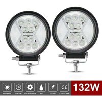 2 luci da lavoro a LED 12 V, 132 W, fari abbaglianti a LED per moto 4x4, fendinebbia a LED, luci da lavoro a LED, luci di retromarcia per trattore, von TRIMEC