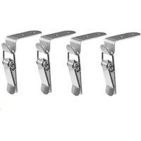 4 pezzi di chiusura a levetta, chiusura a leva, chiusura a molla, chiusura a levetta in acciaio inox per cassettiera portautensili, leva di blocco, von TRIMEC